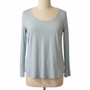 Old Navy Blue Long Sleeve Crew Neck Tee Relaxed Fit Casual Basic Plus 3X